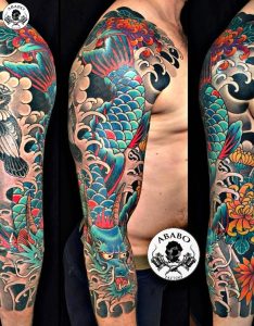 Hình xăm cá chép hóa rồng đẹp nhất