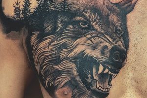 Hình Xăm Sói AbaboTattoo – Biểu Tượng Của Bản Lĩnh Và Bản Năng